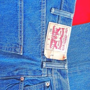 Men's 501 button fly, shrink to fit Levis